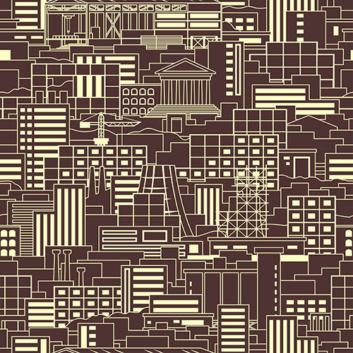 Retro Brown Buildings