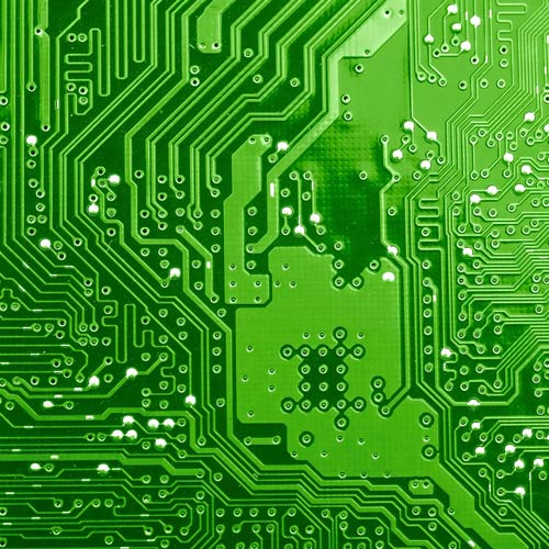 green computer board graphic